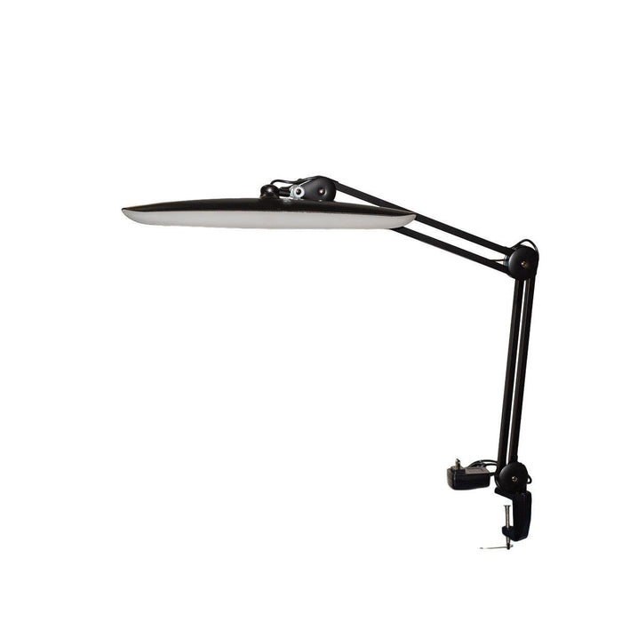 Durston LED Black Clamp-On Bench Lamp - Otto Frei