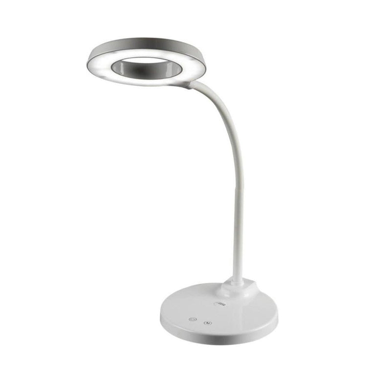 Durston LED Circle Table Lamp White - 110V - Otto Frei