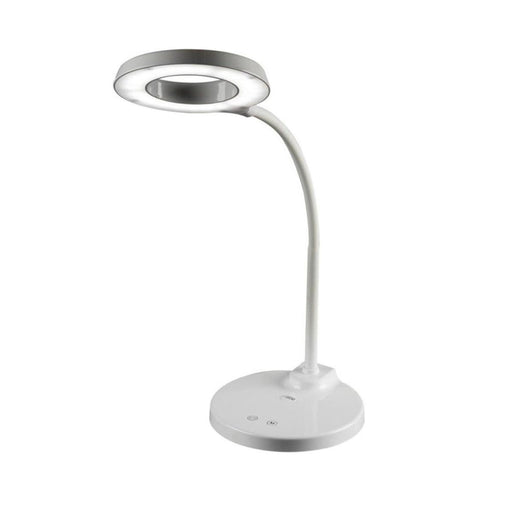 Durston LED Circle Table Lamp White - 110V - Otto Frei