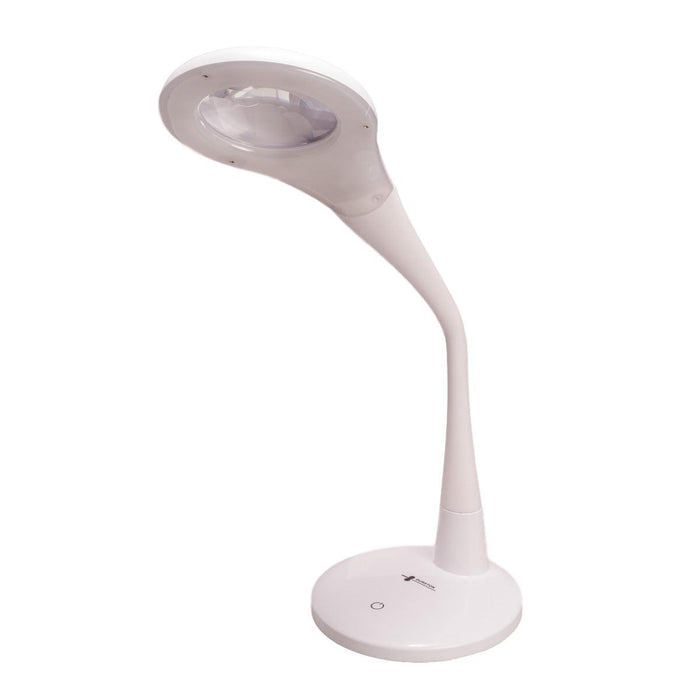 Durston LED Magnifying Table Lamp White - 110V - Otto Frei