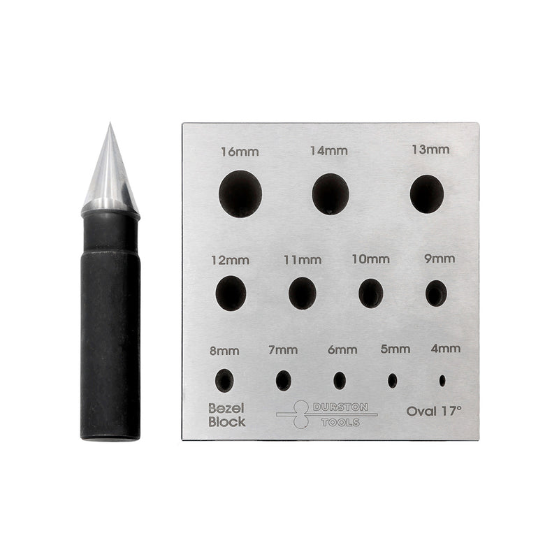 Durston Oval Bezel Block Set-17 Degree-3 Rows 4mm to 16mm - Otto Frei