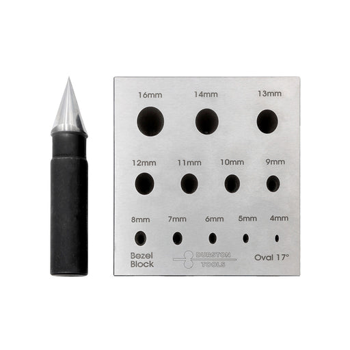 Durston Oval Bezel Block Set-17 Degree-3 Rows 4mm to 16mm - Otto Frei