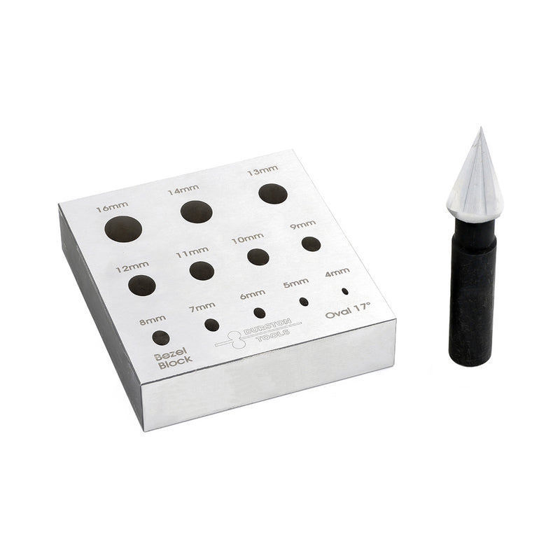 Durston Oval Bezel Block Set-17 Degree-3 Rows 4mm to 16mm - Otto Frei