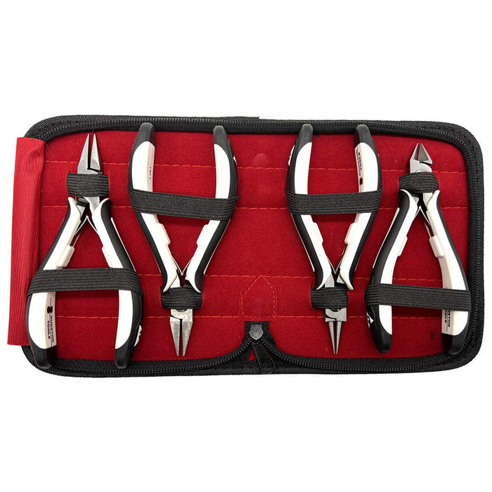 Durston Pliers & Cutter Kit of 4 in Zippered Pouch - Otto Frei