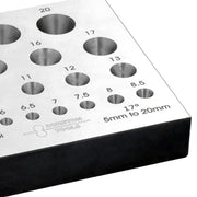 Durston Round Bezel Block Set-17 Degree-4 Rows 5mm to 20mm - Otto Frei