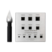 Durston Square Bezel Block Set-17 Degree-3 Rows 4mm to 14mm - Otto Frei