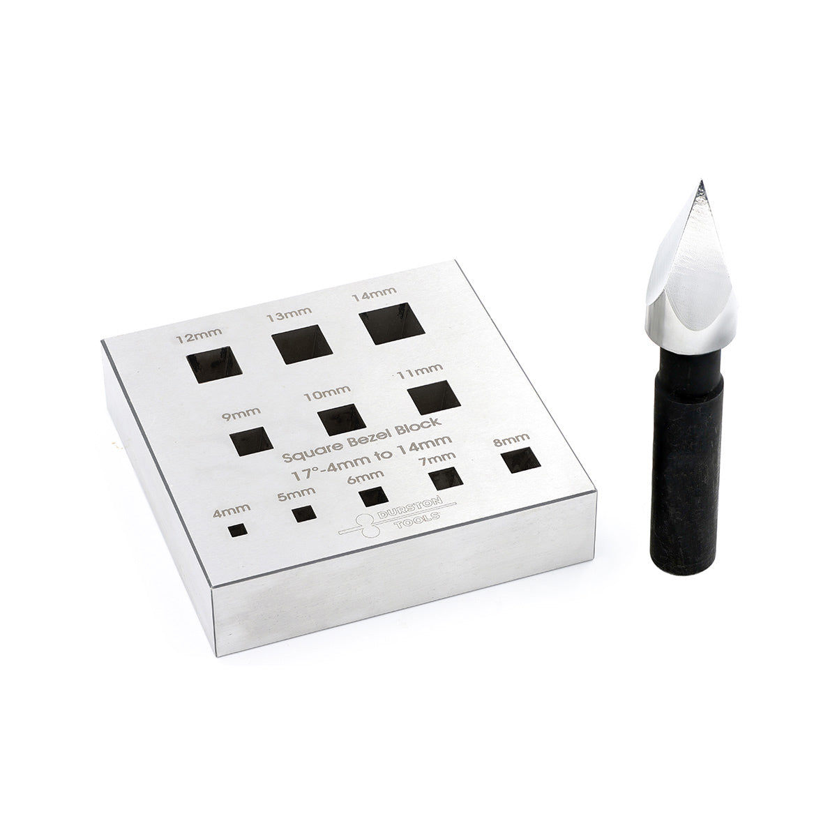 Square Bezel Block 4–14 mm, 17° | Durston — Otto Frei