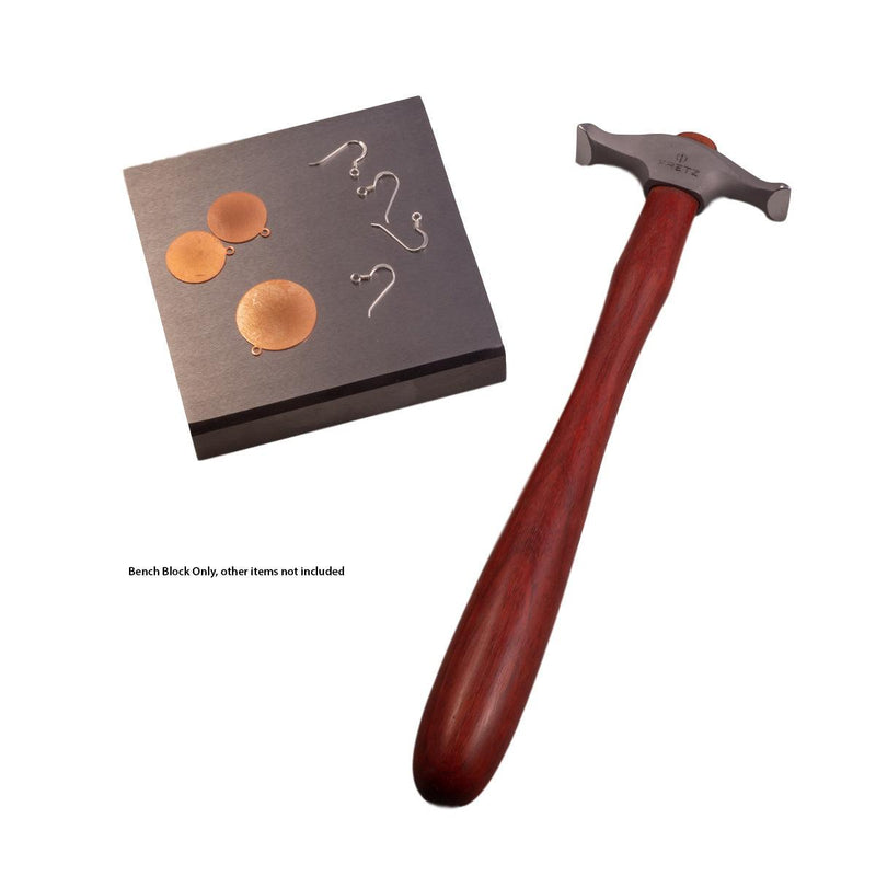 Durston Steel Bench Block 100mm (4") Flat Square - Otto Frei