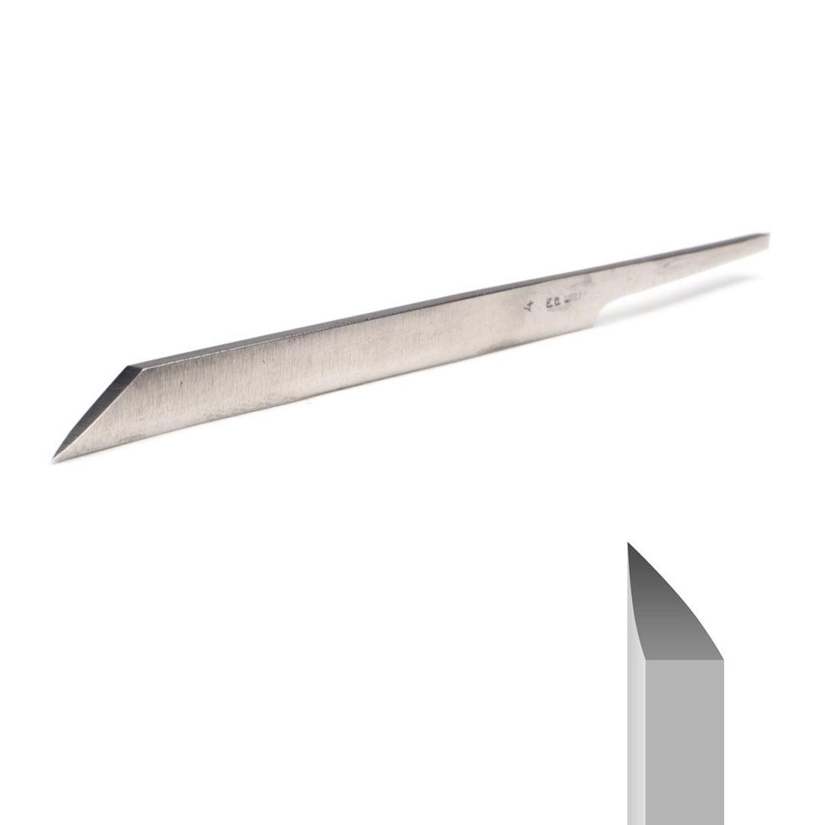 Point Graver E.C. Muller Half-Point Graver Carbon Steel Size 2 Left | Muller — Otto Frei