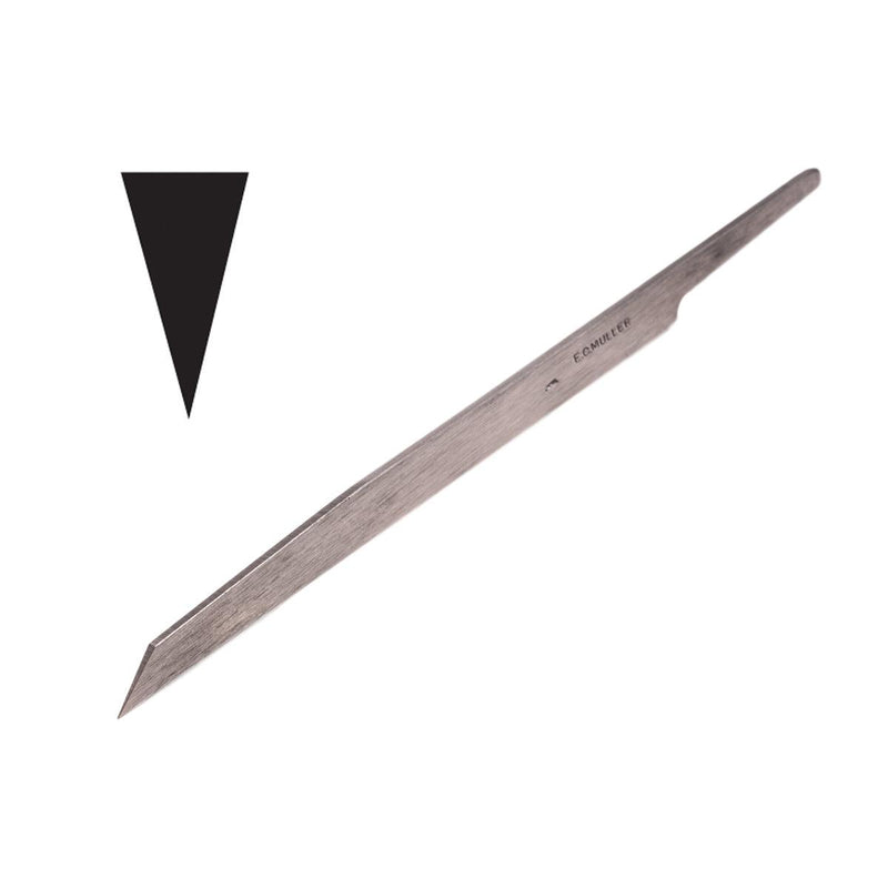 E. C. Muller Gravers Carbon Steel Knife Sizes 1-3 - Otto Frei