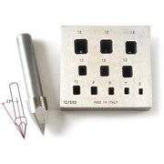 Emerald Bezel Block-Small 6mm x 4mm to 16mm x 14mm 11 Holes 17 Degree - Otto Frei