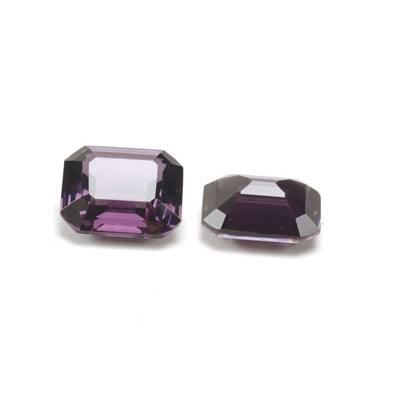 Emerald Cut Faceted Imitation Amethyst - Otto Frei