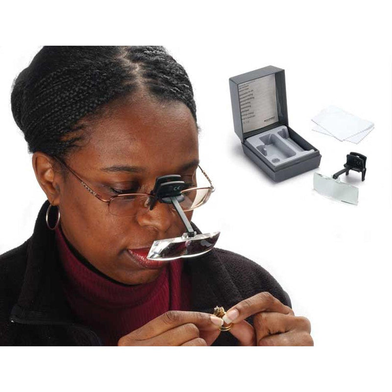 Eschenbach 1646-30 3X Clip On/Flip Up Binocular Magnifers-7" - Otto Frei