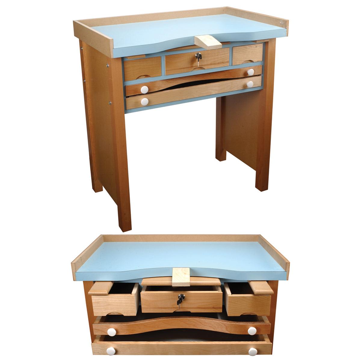 Euro Style Compact Jewelers Bench MO-50 | Made in USA — Otto Frei