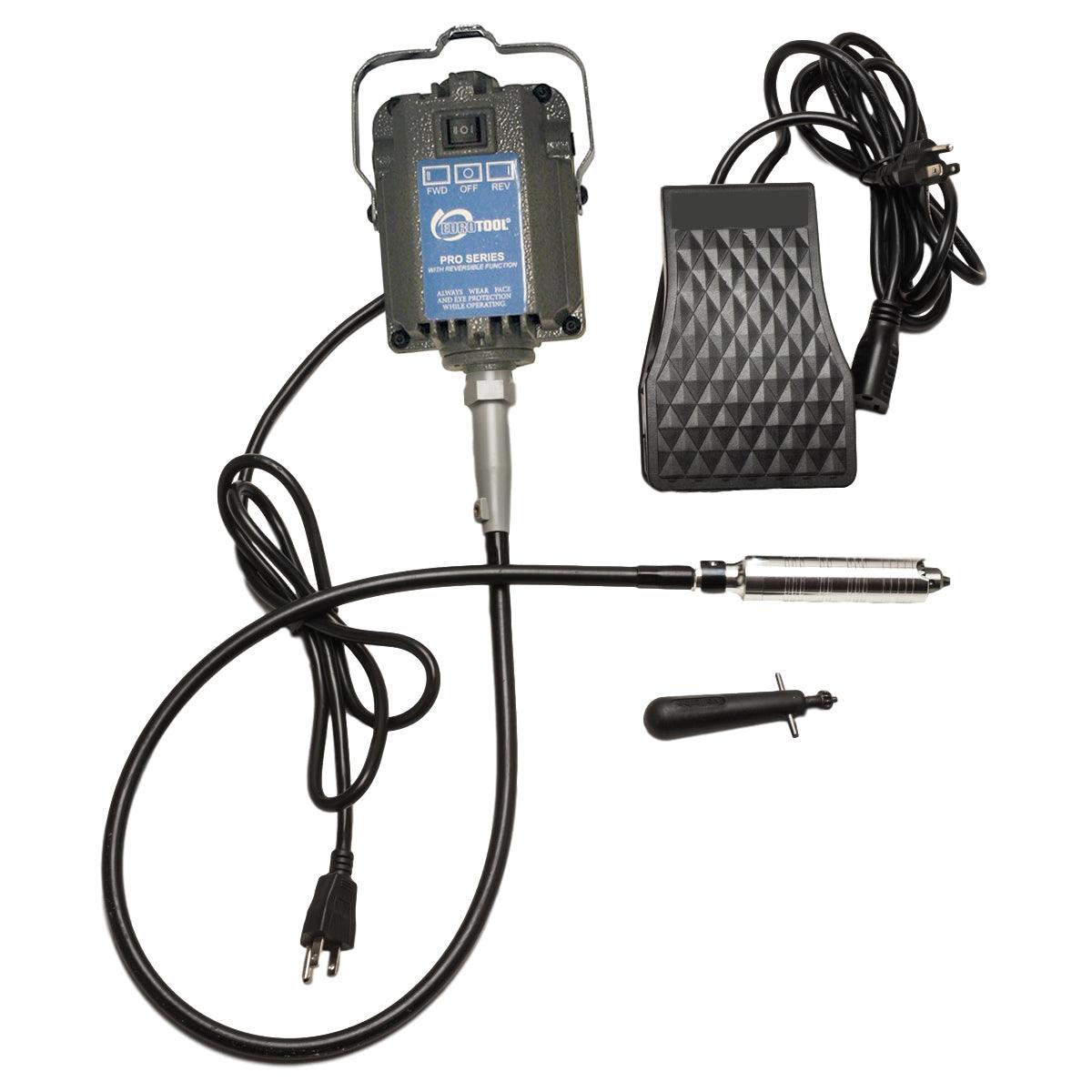 Eurotool Flex Shaft Kit-Motor-Foot Control & No.30 Handpiece