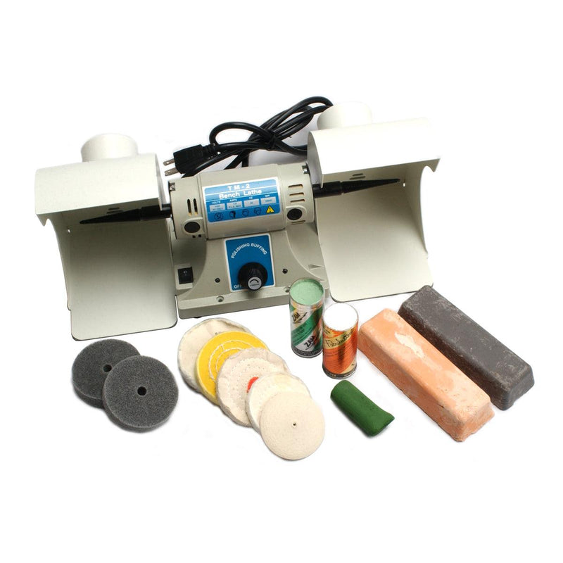 EuroTool Value Line Otto Frei Bench Lathe Polishing Kit With 2 Hoods & Accessories - Otto Frei