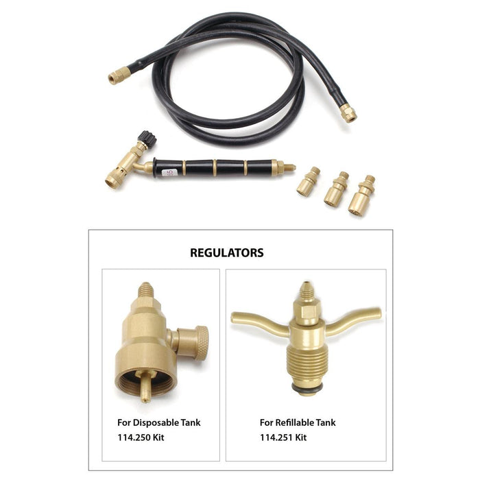EZ Torch Kits Complete with 3 Tips, Hose-Includes Your Choice of Regulator - Otto Frei