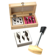 Fancy Hearts Shaped Set of 5 Disc Cutters in Wood Box - Otto Frei