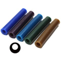 Tubo per anelli in cera Ferris File-A-Wax T-1062E con foro rotondo decentrato da 1-1/16" - Viola-Medio