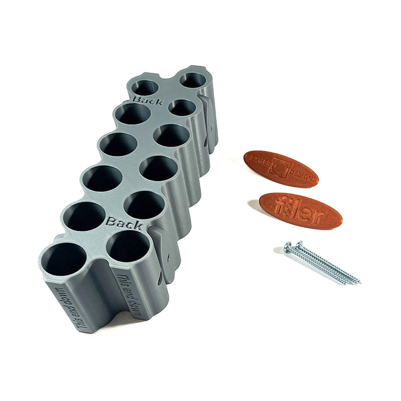 FILER-12 Jeweler's File & Mandrel Organizer for 12 Files or 3 Mandrels and 9 Files - Otto Frei