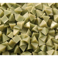 Pyramides en plastique vert clair de 1/4 po à coupe fine, paquet de 1 lb
