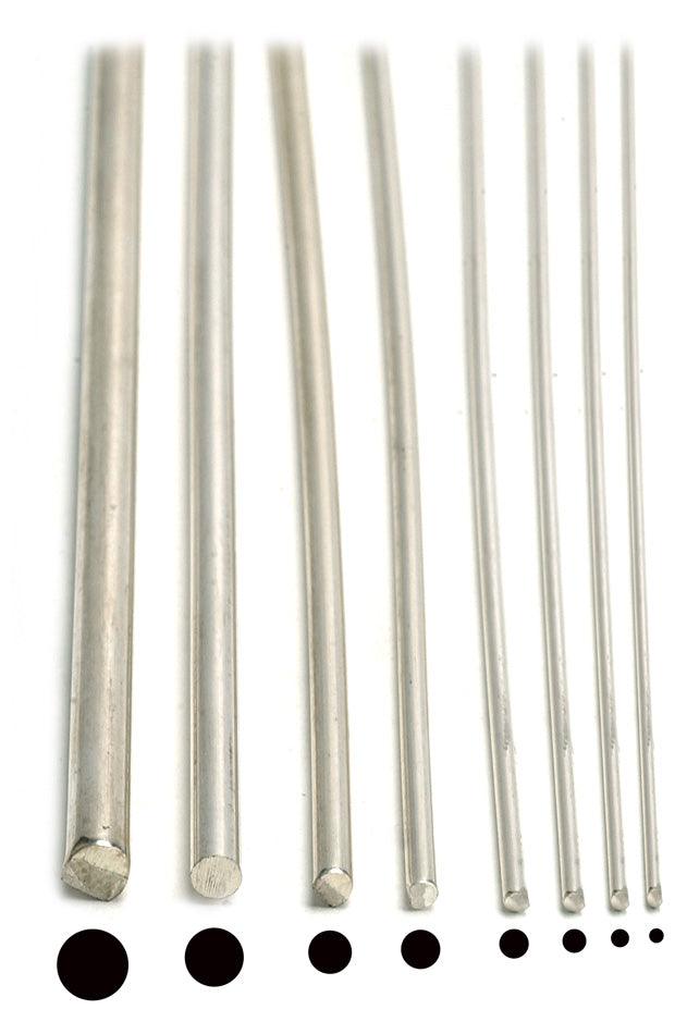 Fine Silver Round Wire - Half Hard - Sold in 12" Lengths - Otto Frei