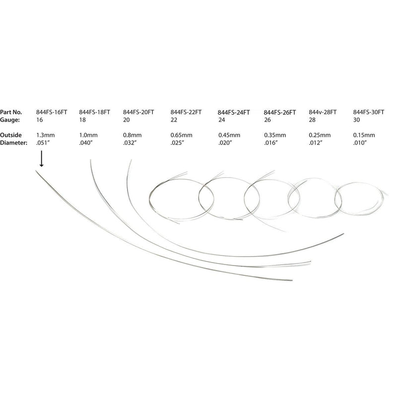 Fine Silver Round Wire - Half Hard - Sold in 12" Lengths - Otto Frei