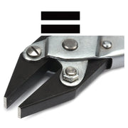 Flat Nose Smooth Jaw Parallel Pliers 140mm (5-1/2") With Spring - Otto Frei