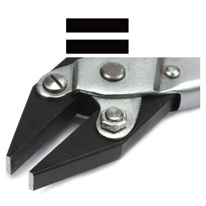 Flat Nose Smooth Jaw Parallel Pliers 140mm (5-1/2") With Spring - Otto Frei