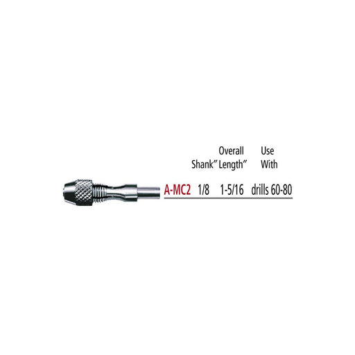 Foredom A-MC2 1/8" Shank Micro Chuck - #60 to #80 Drills - Otto Frei