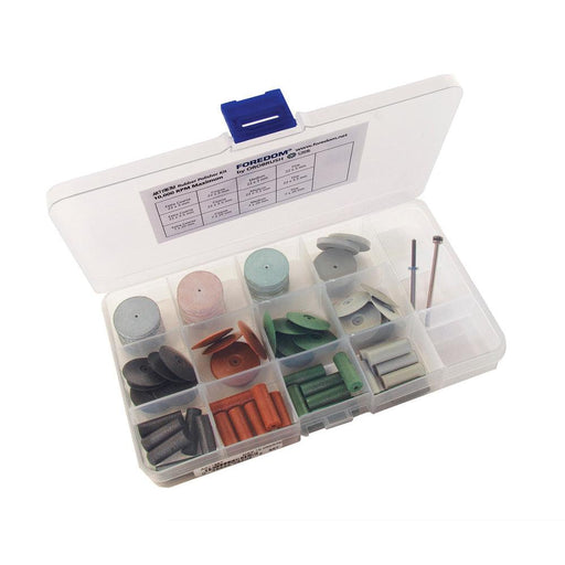 Foredom AK11987M 74 Piece Unmounted Rubber Bonded Abrasive Assortment - Otto Frei