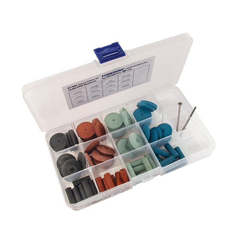 Foredom AK11988M 74 Piece Unmounted Silicone Bonded Abrasive Assortment - Otto Frei