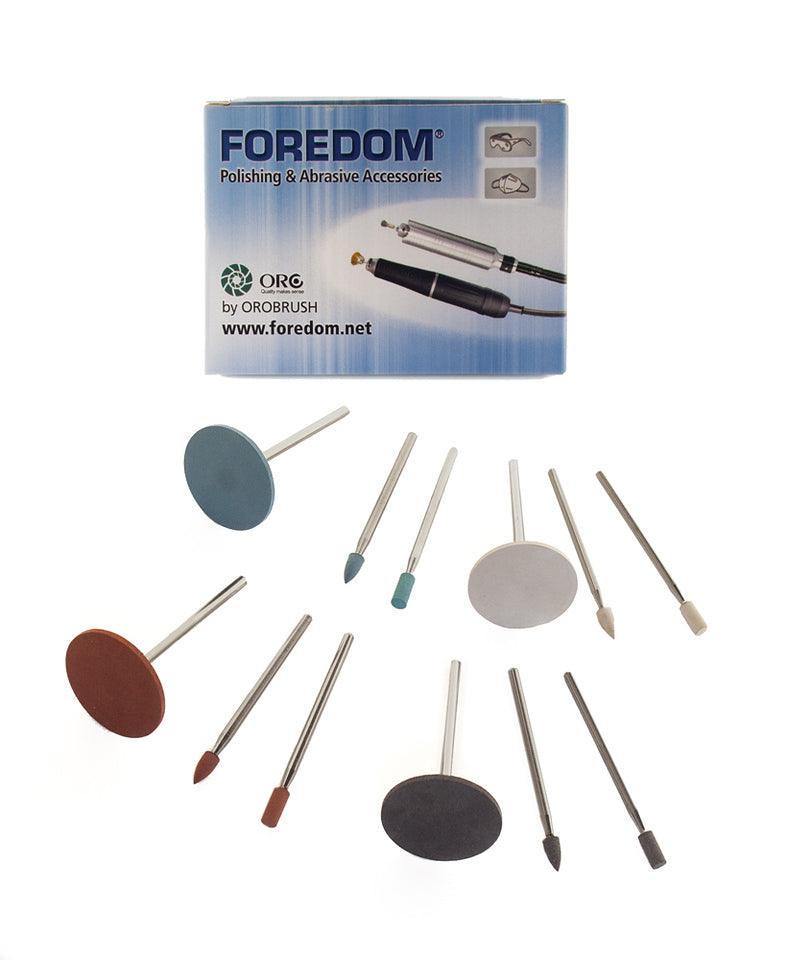 Foredom AK11990 12 Piece Mounted Rubber Polishing Assortment - Otto Frei