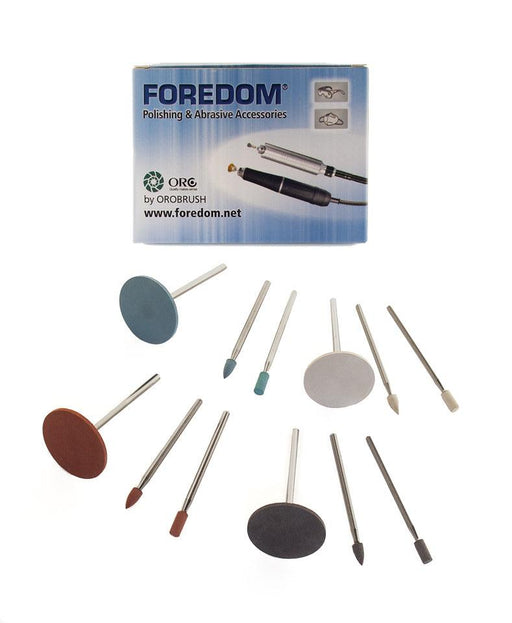 Foredom AK11990 12 Piece Mounted Rubber Polishing Assortment - Otto Frei