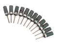 Foredom AK12152B Set assortito da 12 rotoli di carta abrasiva Matador Abrasives STACKE montati, 12 grane, in scatola acrilica