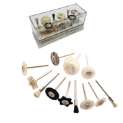 Foredom AK51377B 12 Piece Mounted Brush and Buff Assortment in Acrylic Box - Otto Frei