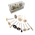 Foredom AK51377B Assortiment de 12 brosses et outils de polissage montés dans une boîte en acrylique