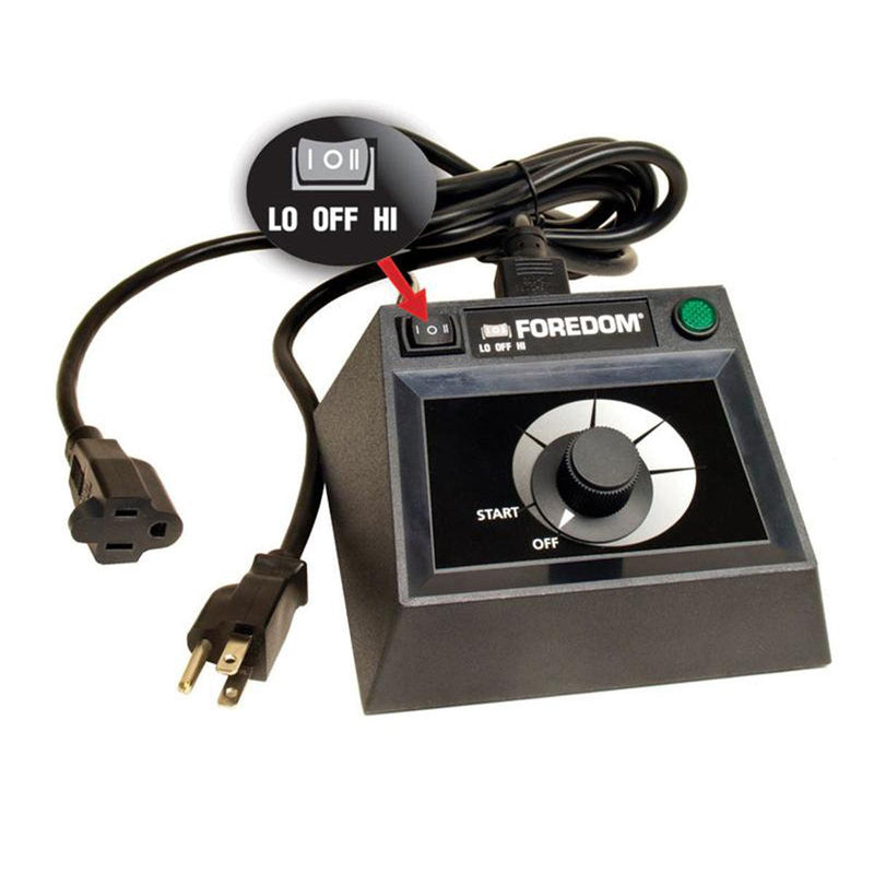 Foredom C.EMF-1 115V & C.EMHF-2 230V Dual Speed Range Solid State Table Top Controls - Otto Frei