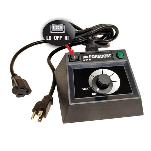 Foredom C.EMF-1 115V & C.EMHF-2 230V Dual Speed Range Solid State Table Top Controls - Otto Frei