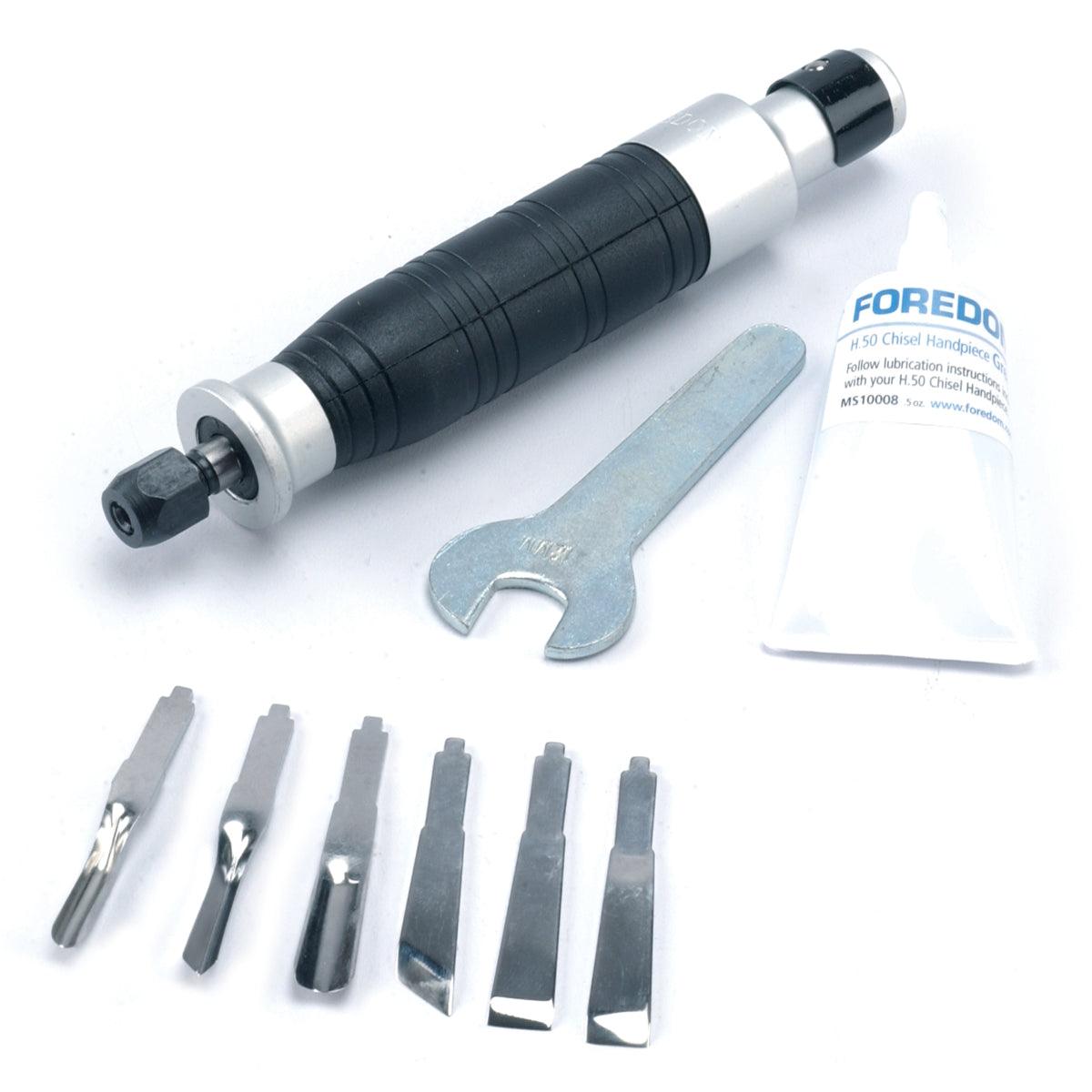 Fore Chisel Foredom H.50C Chisel Handpiece Kit with Six Chisels | Foredom — Otto Frei