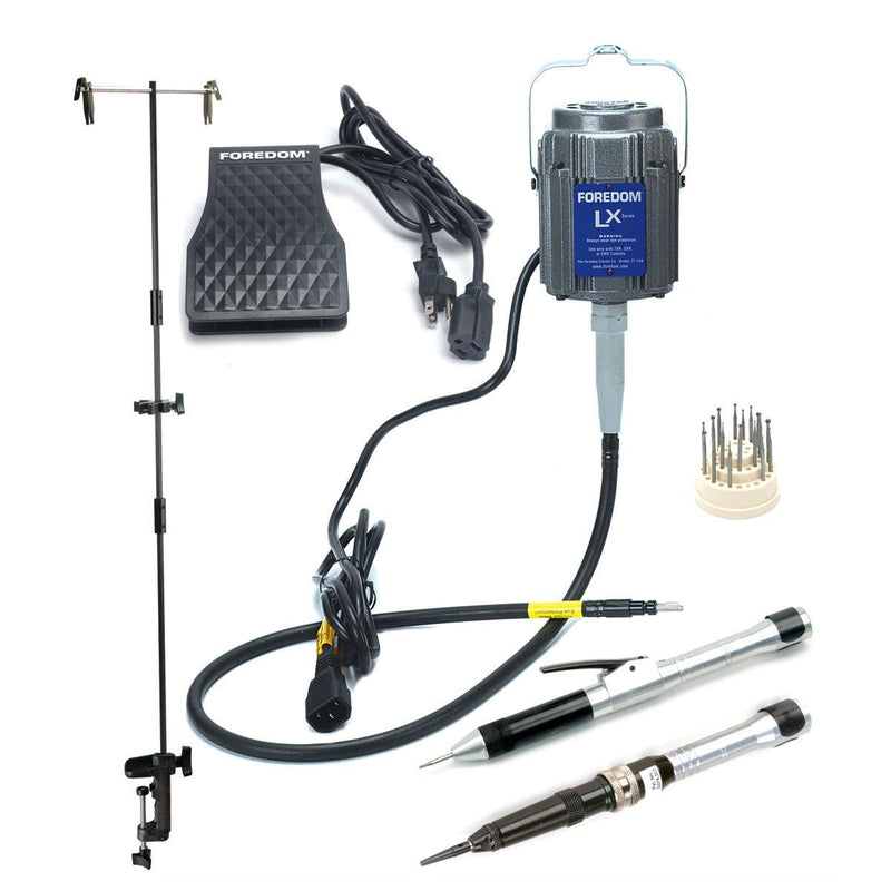 Foredom K.2246 Deluxe Stone Setting Kit with 2 Handpieces with Hanger - Otto Frei