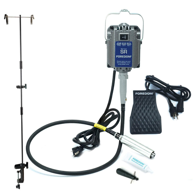 Foredom K.8301-H Flex Shaft Kit-115V-M.SR Motor, H.30 Handpiece, C.FCT Foot Control & MAMH-1 Hanger - Otto Frei