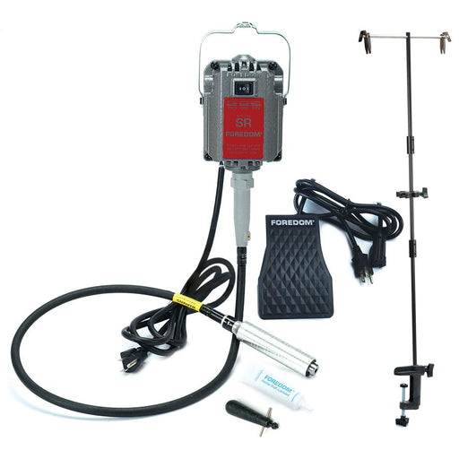 Foredom K.8302-H Flex Shaft Kit-230V-M.SR-2 Motor, H.30 Handpiece, C.FCH-2-230V Foot Control & MAMH-1 Hanger - Otto Frei