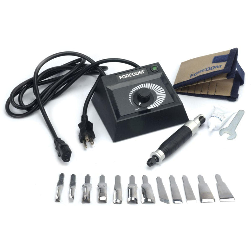Foredom K.EM-50 Chisel Dial Control Kit with Handpiece & Chisels - Otto Frei