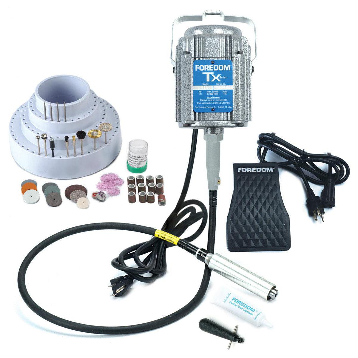 Foredom K.TX300 Flex Shaft Kit | 1/3 HP Hi-Torque System — Otto Frei