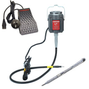 Foredom LX 230V flex shaft motor with C.TXR-26 foot control, Australia and New Zealand plug, and Badeco 222 handpiece