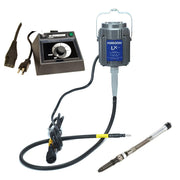 Foredom LX 115V flex shaft motor with C.EMXF-1 dual speed range dial control, and H.15D handpiece