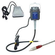 Foredom LX 115V flex shaft motor with C.SXR-1 cast iron foot control, Technique Swiss duplex spring handpiece