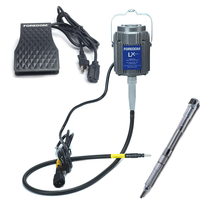 Foredom LX Motor with C.TXR, With Duplex Spring Handpiece - Otto Frei