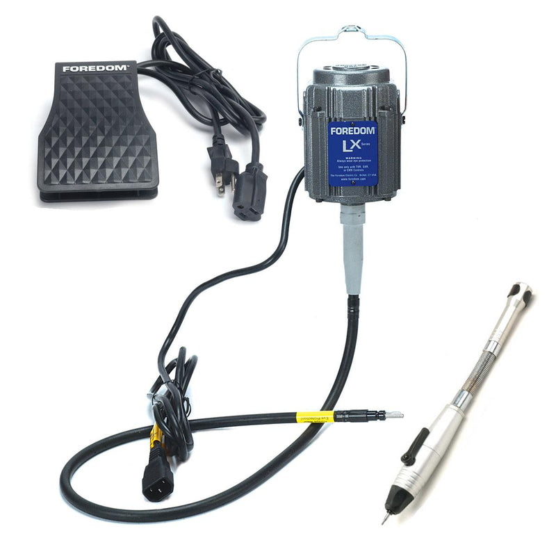 Foredom LX Motor with C.TXR, With Duplex Spring Handpiece - Otto Frei